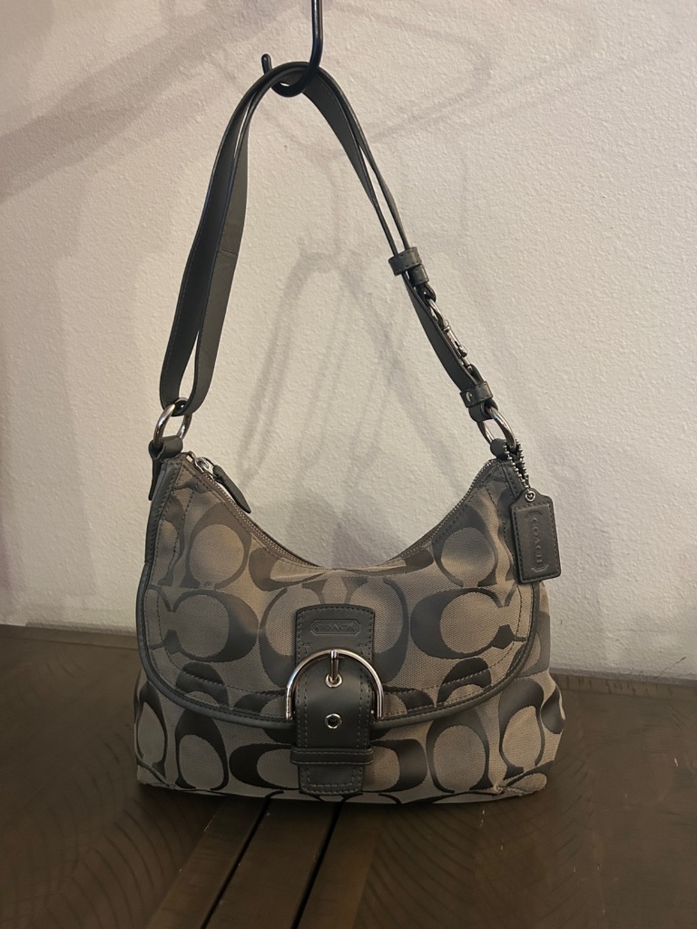 Coach Soho signature jacquard hobo bag No. E1282-F19581